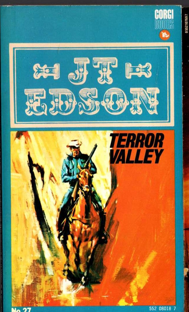 J.T. Edson  TERROR VALLEY front book cover image