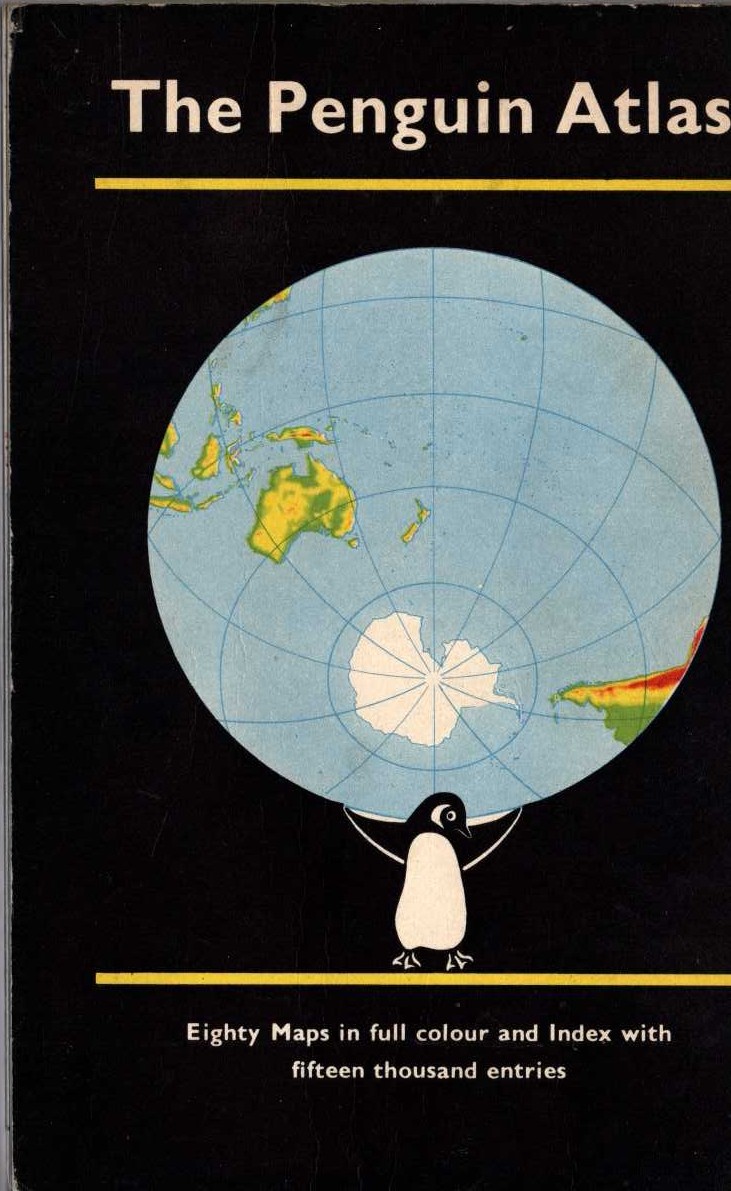 J.S Keates (edits) THE PENGUIN ATLAS magnified rear book cover image