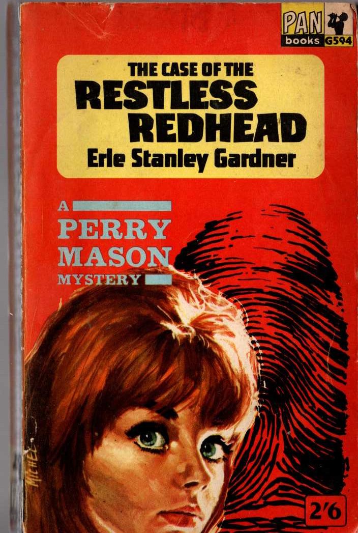 Erle Stanley Gardner  THE CASE OF THE RESTLESS REDHEAD front book cover image