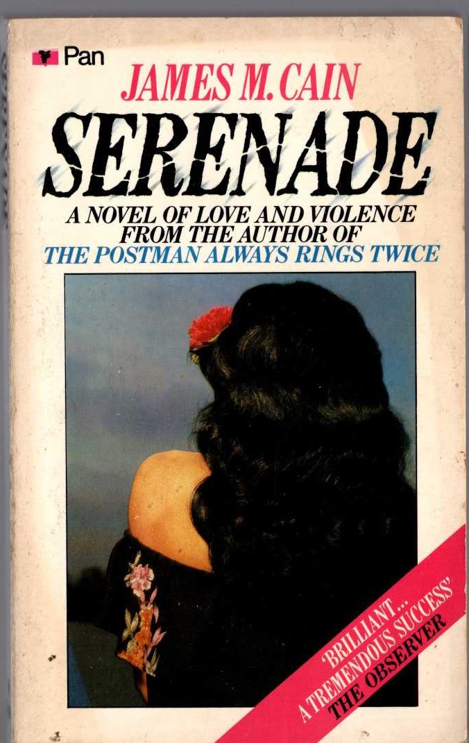 James M. Cain  SERENADE front book cover image