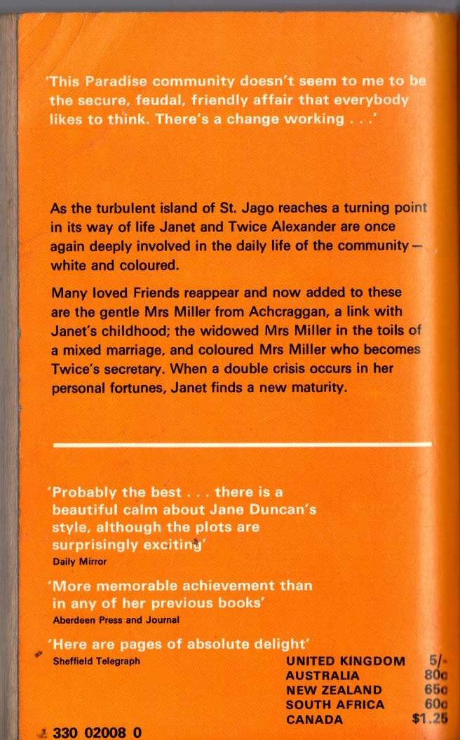 Jane Duncan  MY FRIENDS THE MRS. MILLERS magnified rear book cover image