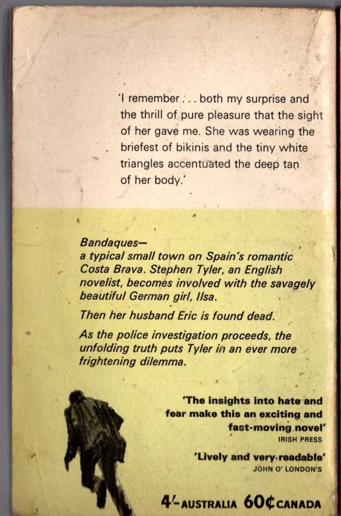 Francis Clifford  TIME IS AN AMBUSH magnified rear book cover image
