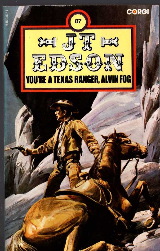 J.T. Edson  YOU'RE A TEXAS RANGER, ALVIN FOG front book cover image