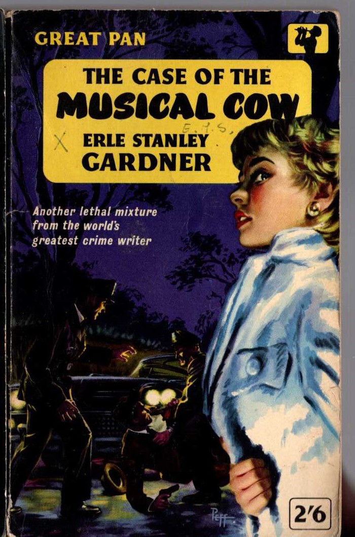 Erle Stanley Gardner  THE CASE OF THE MUSICAL COW front book cover image
