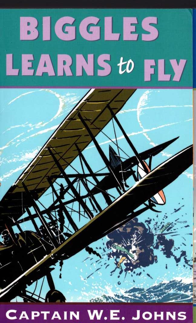 Captain W.E. Johns  BIGGLES LEARNS TO FLY front book cover image