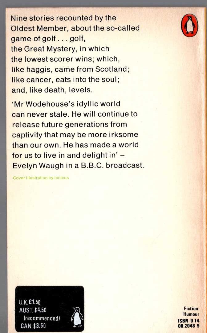 P.G. Wodehouse  THE HEART OF A GOOF magnified rear book cover image