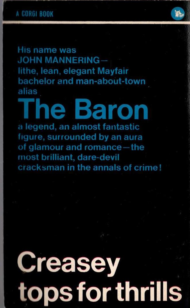 Anthony Morton  BLACK FOR THE BARON magnified rear book cover image