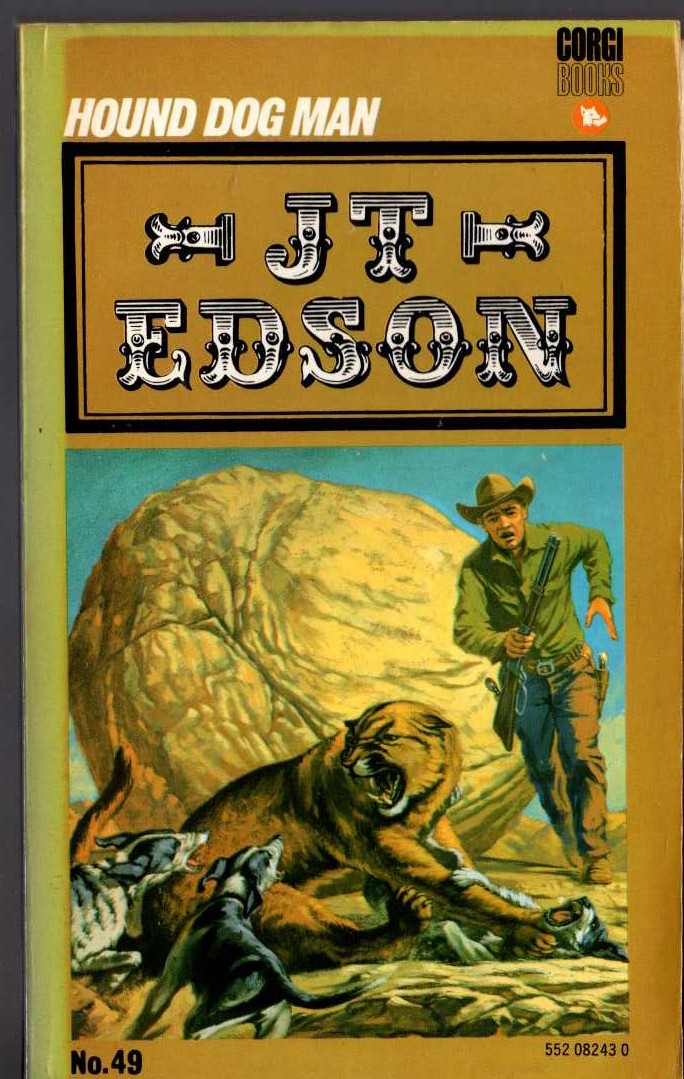 J.T. Edson  HOUND DOG MAN front book cover image