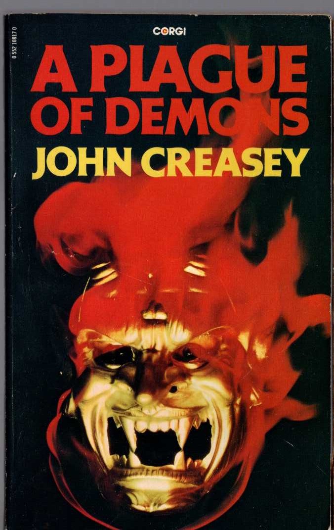 John Creasey  A PLAGUE OF DEMONS front book cover image