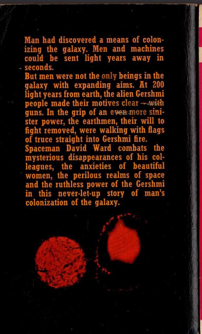 Kenneth Bulmer  BEHOLD THE STARS magnified rear book cover image
