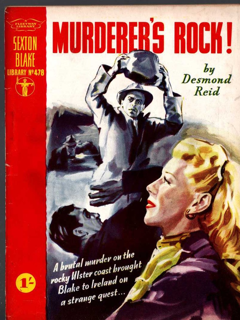 Desmond Reid  MURDERER'S ROCK! (Sexton Blake) front book cover image