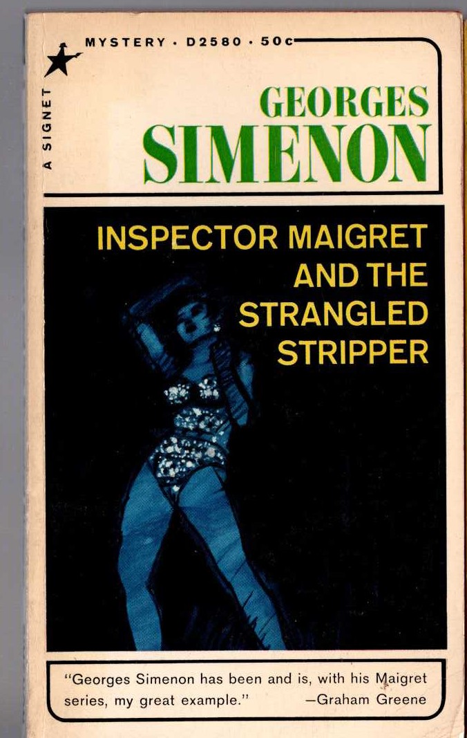 Georges Simenon  INSPECTOR MAIGRET AND THE STRANGLED STRIPPER front book cover image