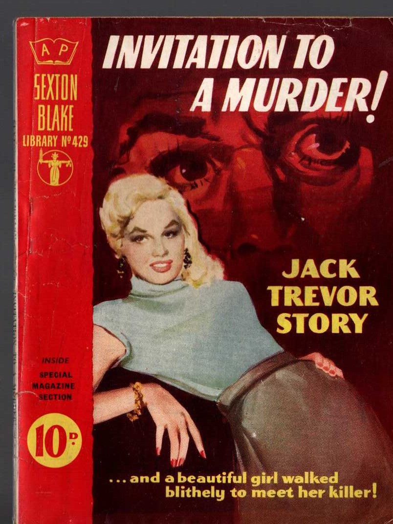 Jack Trevor Story  INVITATION TO A MURDER! (Sexton Blake) front book cover image