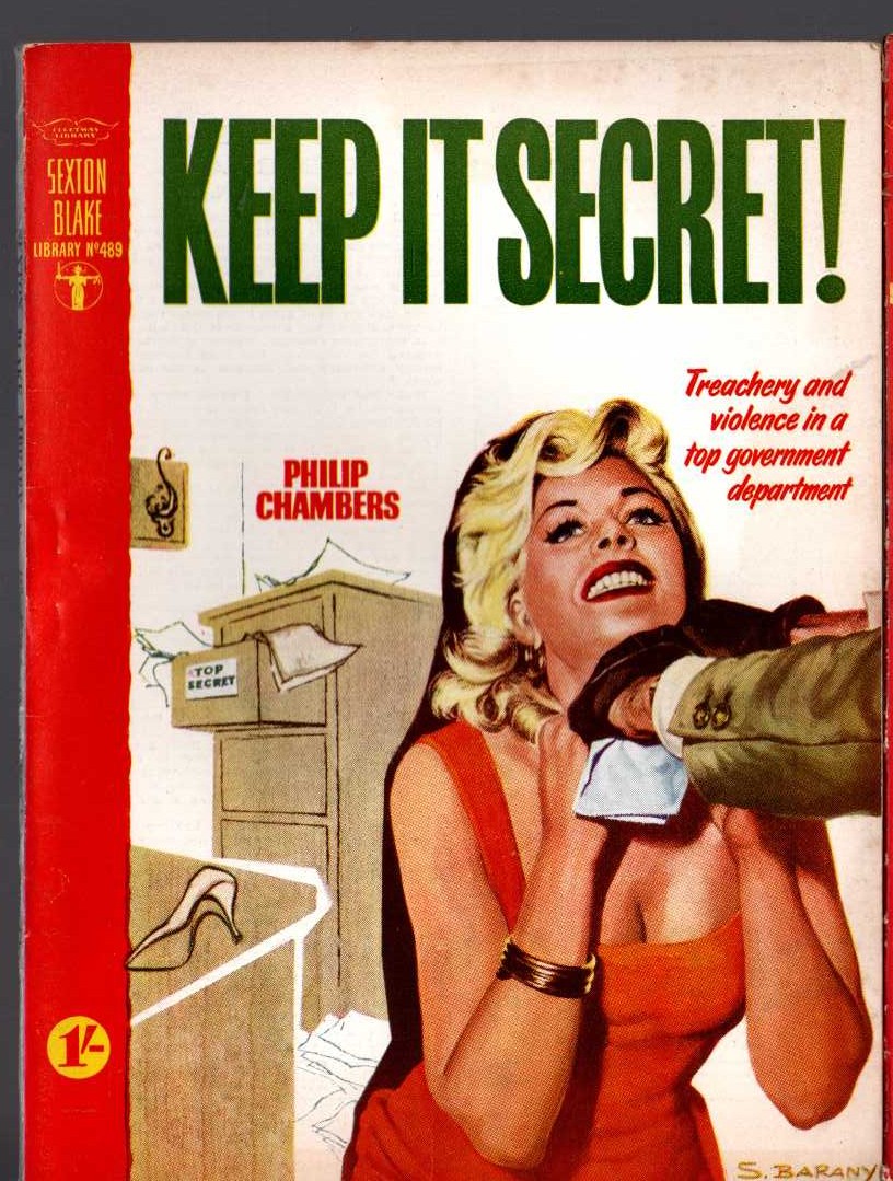 Philip Chambers  KEEP IT SECRET! (Sexton Blake) front book cover image