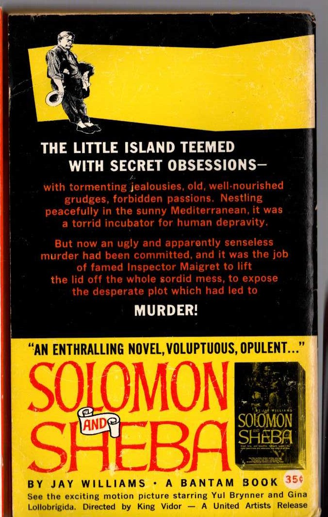 Georges Simenon  THE METHODS OF MAIGRET magnified rear book cover image