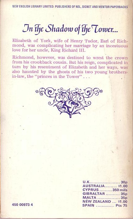 Brenda Honeyman  RICHMOND AND ELIZABETH magnified rear book cover image
