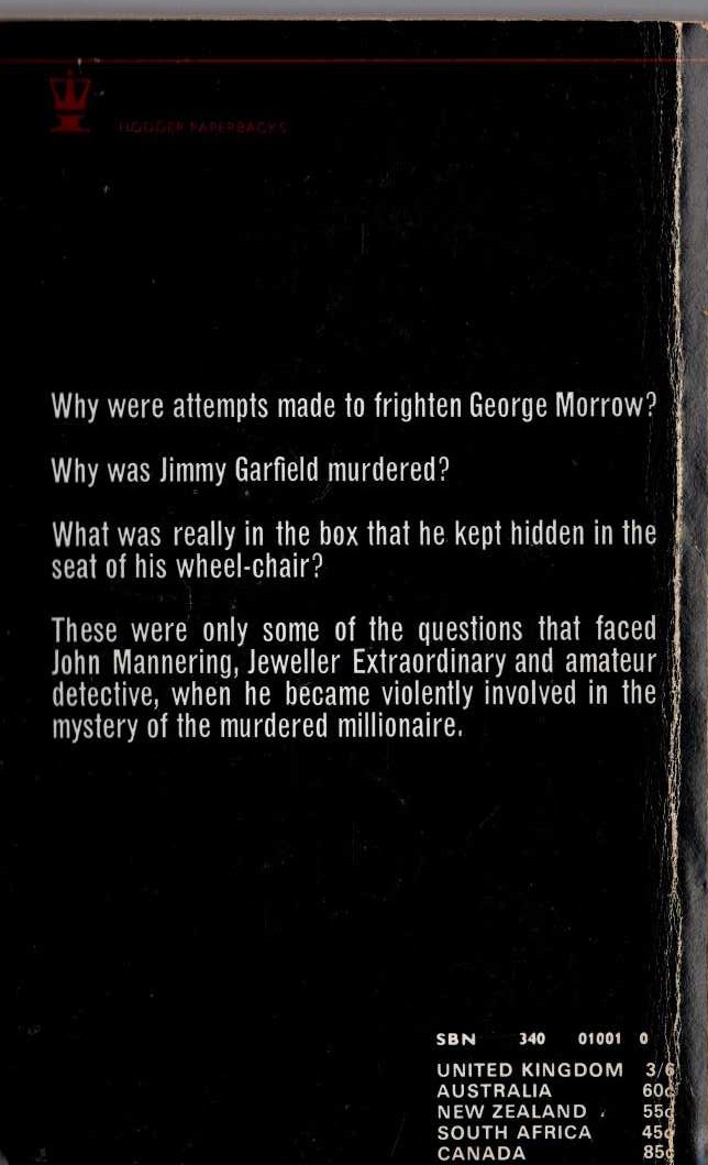 Anthony Morton  HIDE THE BARON magnified rear book cover image