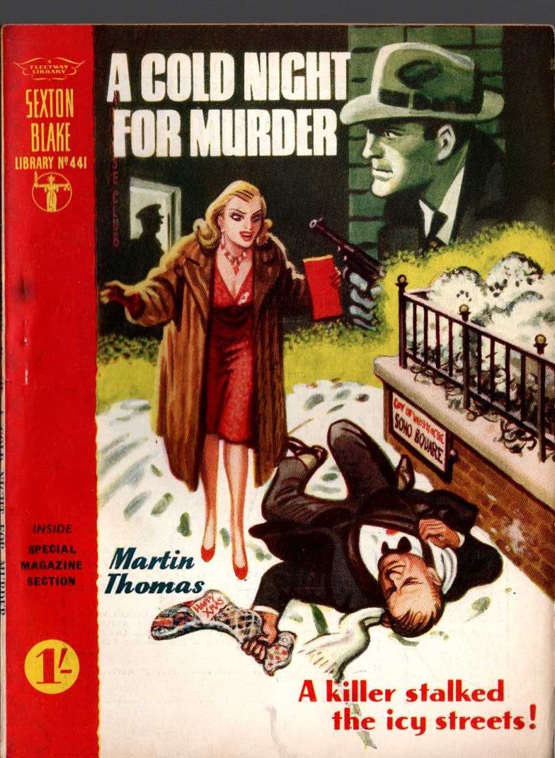 Martin Thomas  A COLD NIGHT FOR MURDER (Sexton Blake) front book cover image