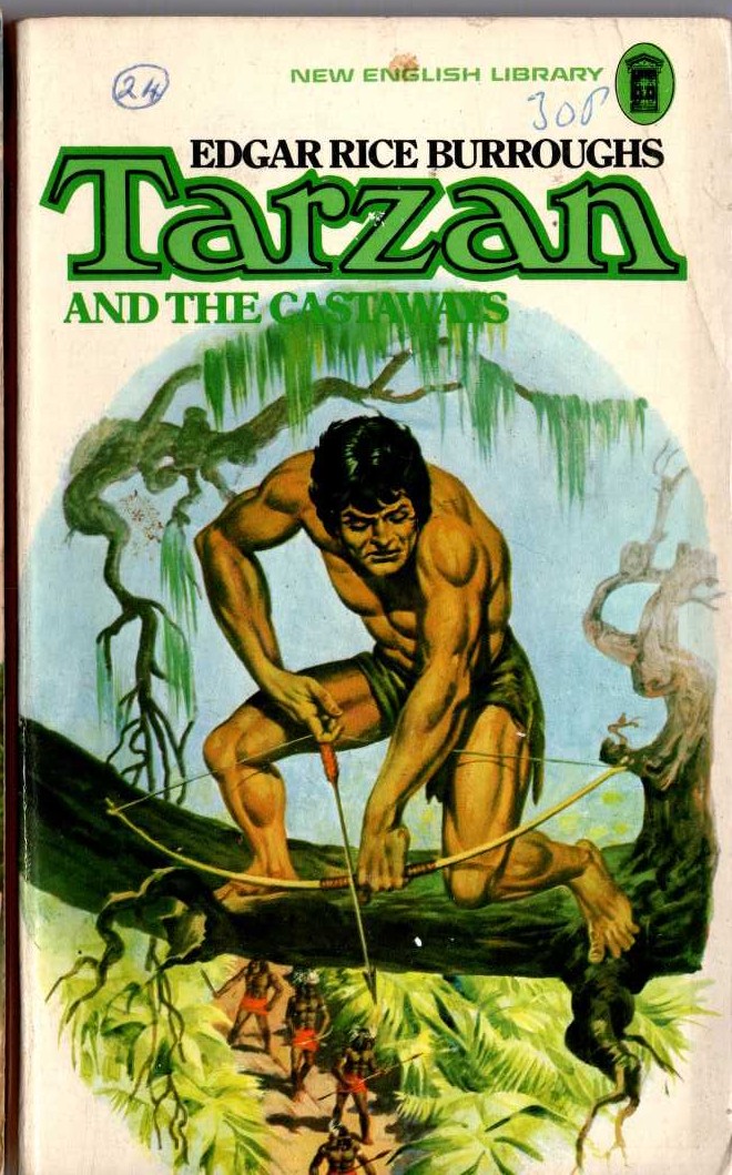 Edgar Rice Burroughs  TARZAN AND THE CASTAWAYS front book cover image