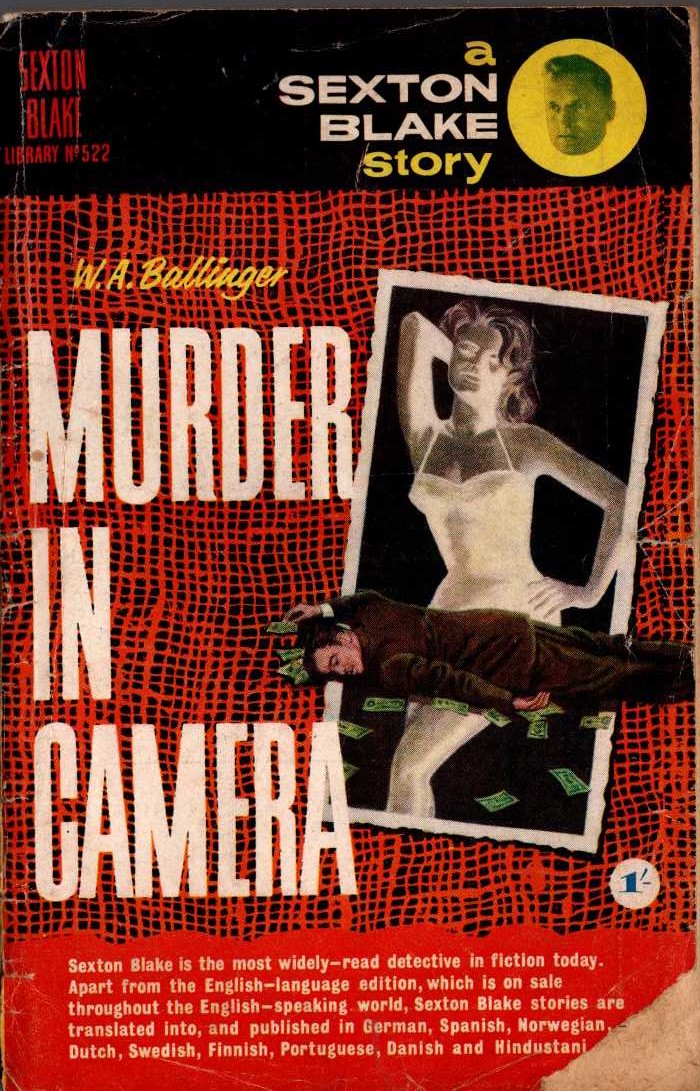W.A. Ballinger  MURDER IN CAMERA (Sexton Blake) front book cover image