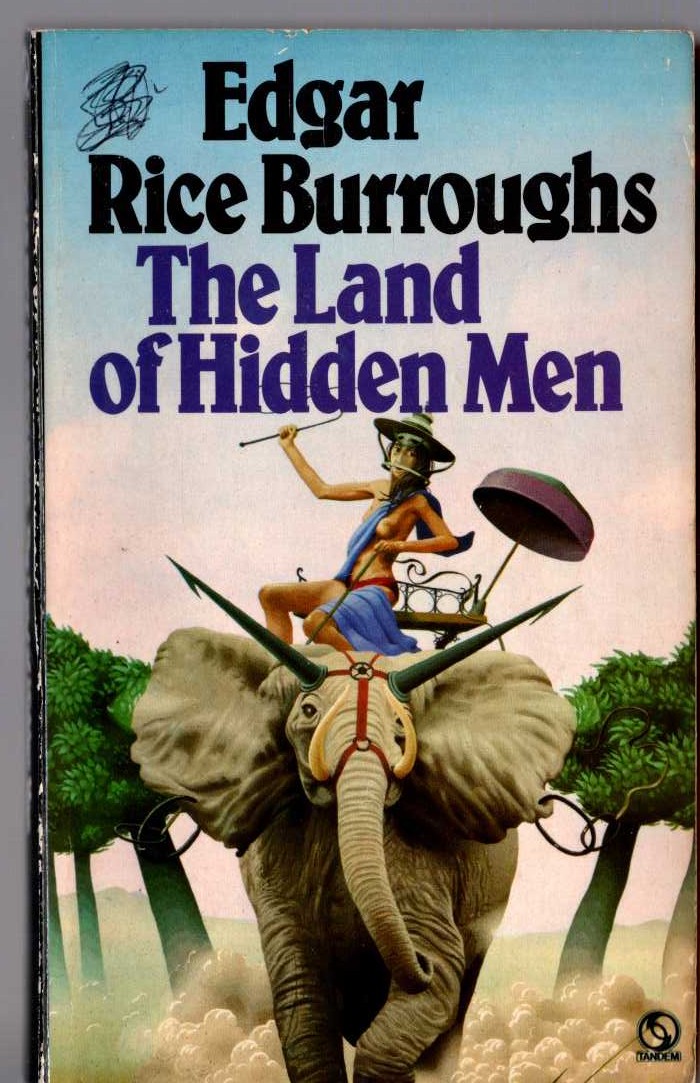 Edgar Rice Burroughs  THE LAND OF HIDDEN MEN front book cover image