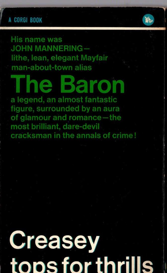Anthony Morton  ALIAS THE BARON magnified rear book cover image
