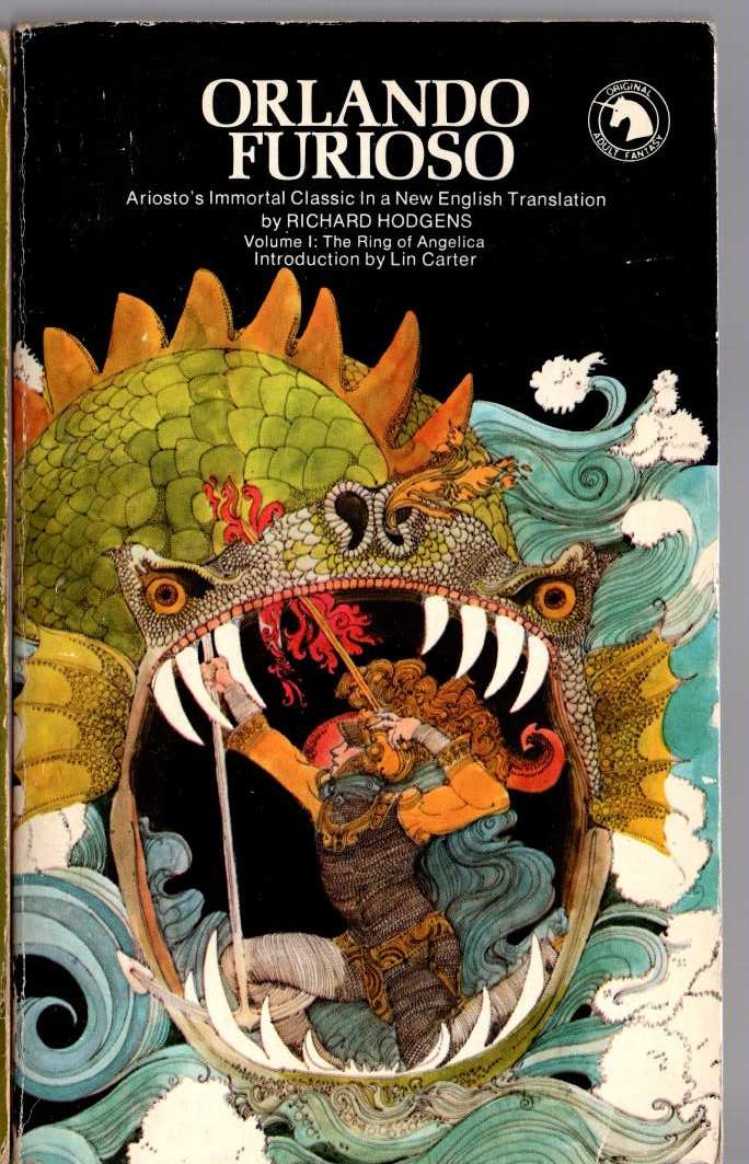 Richard Hodgens (translates) ORLANDO FUROSO. Volume 1: THE RING OF ANGELICA front book cover image