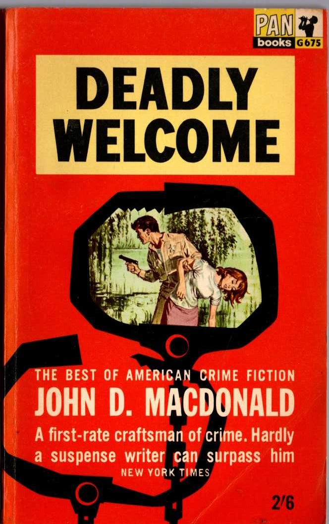 John D. MacDonald  DEADLY WELCOME front book cover image