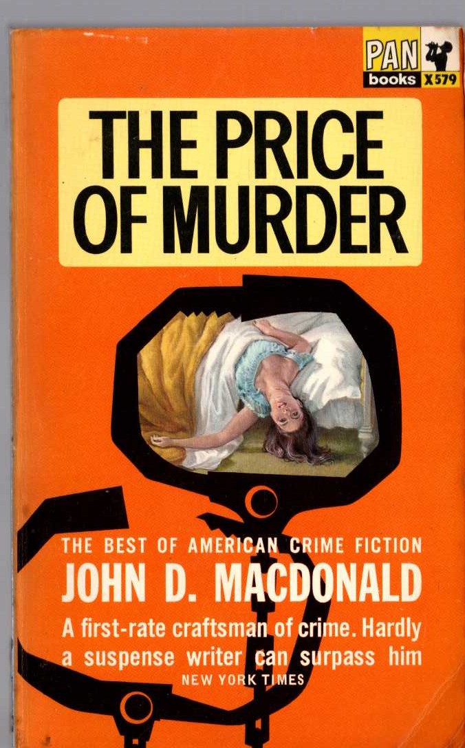 John D. MacDonald  THE PRICE OF MURDER front book cover image