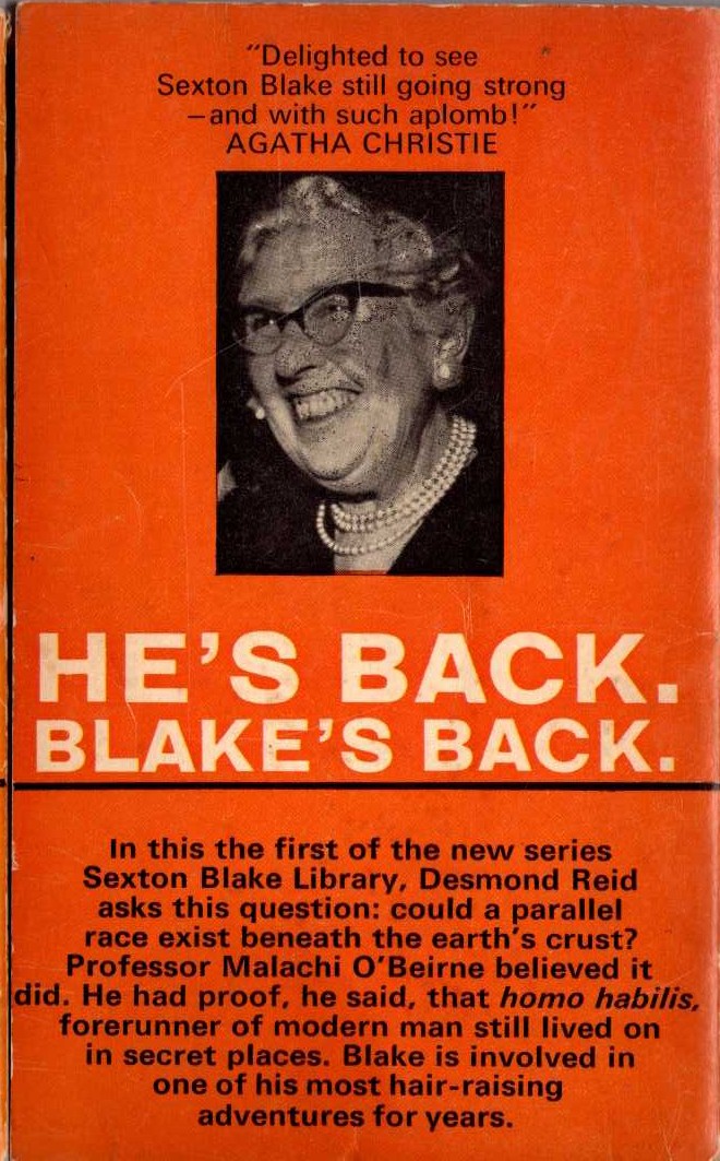 Desmond Reid  LET MY PEOPLE BE (Sexton Blake) magnified rear book cover image