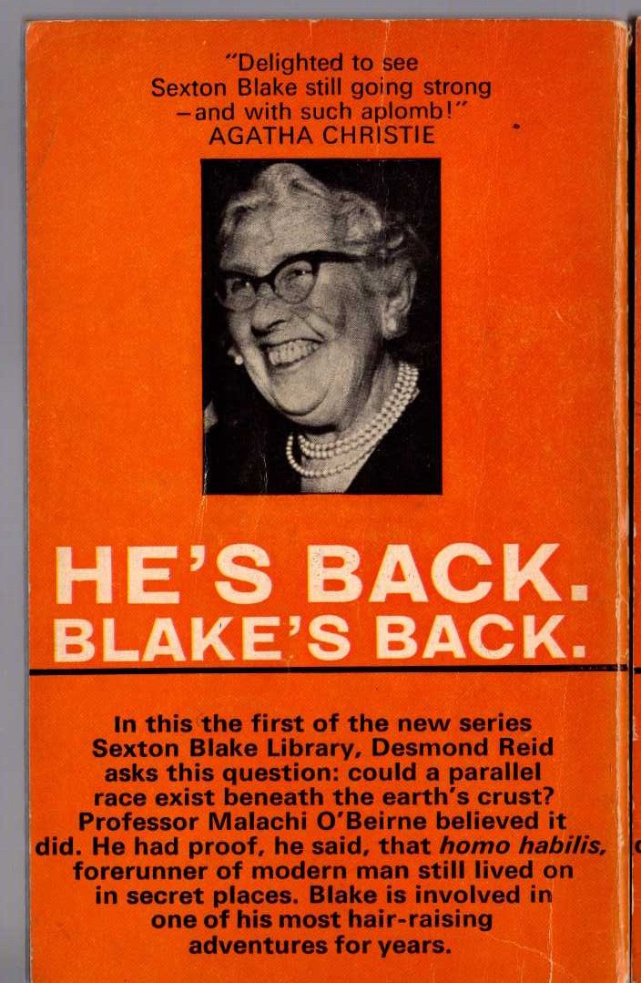 Desmond Reid  LET MY PEOPLE BE (Sexton Blake) magnified rear book cover image