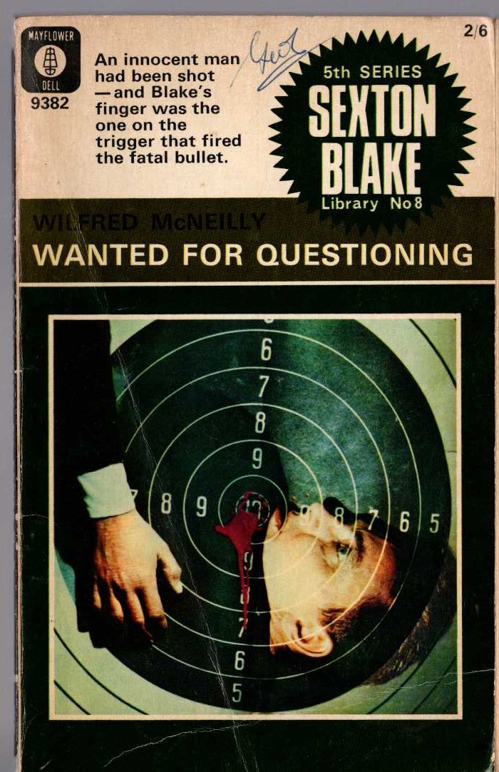 Wilfred McNeilly  WANTED FOR QUESTIONING (Sexton Blake) front book cover image