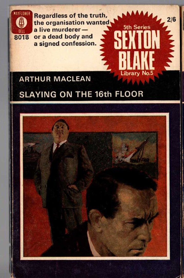 Arthur Maclean  SLAYING ON THE 16th FLOOR (Sexton Blake) front book cover image