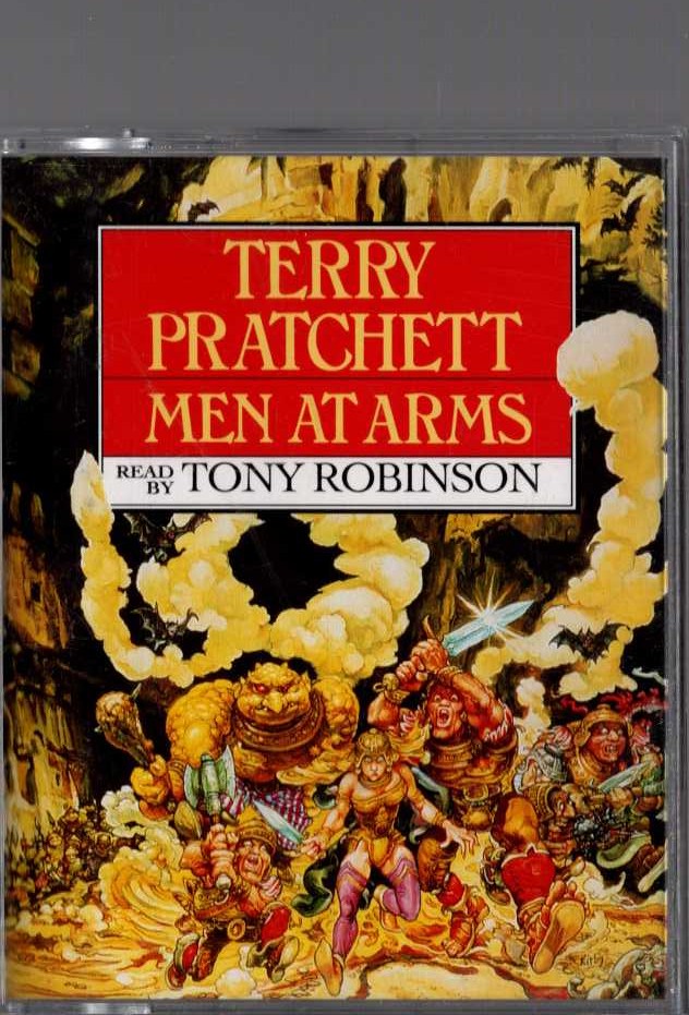 MEN AT ARMS (Read by Tony Robinson) front book cover image