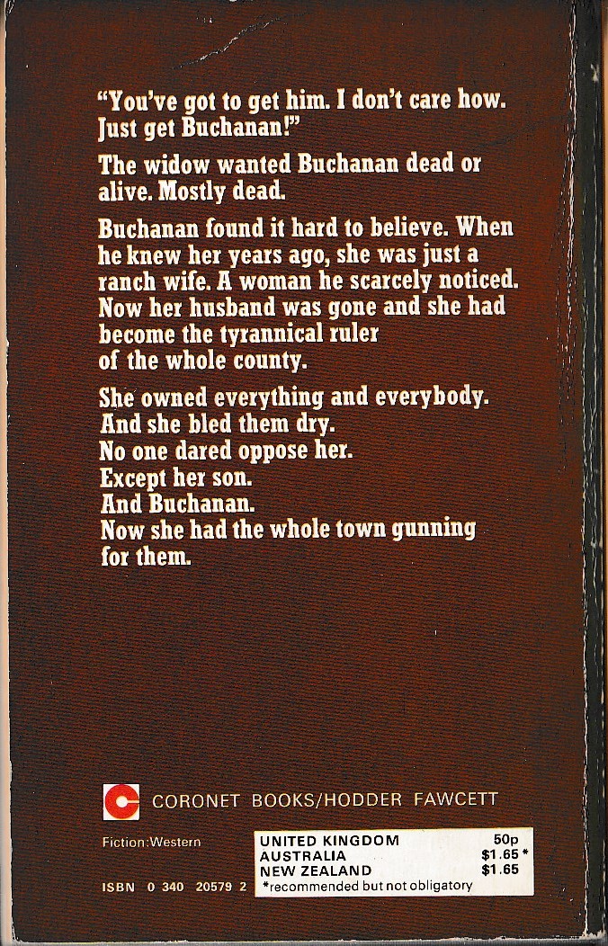 Jonas Ward  GET BUCHANAN magnified rear book cover image