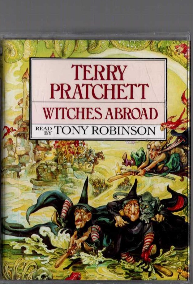 WITCHES ABROAD (Read by Tony Robinson) front book cover image