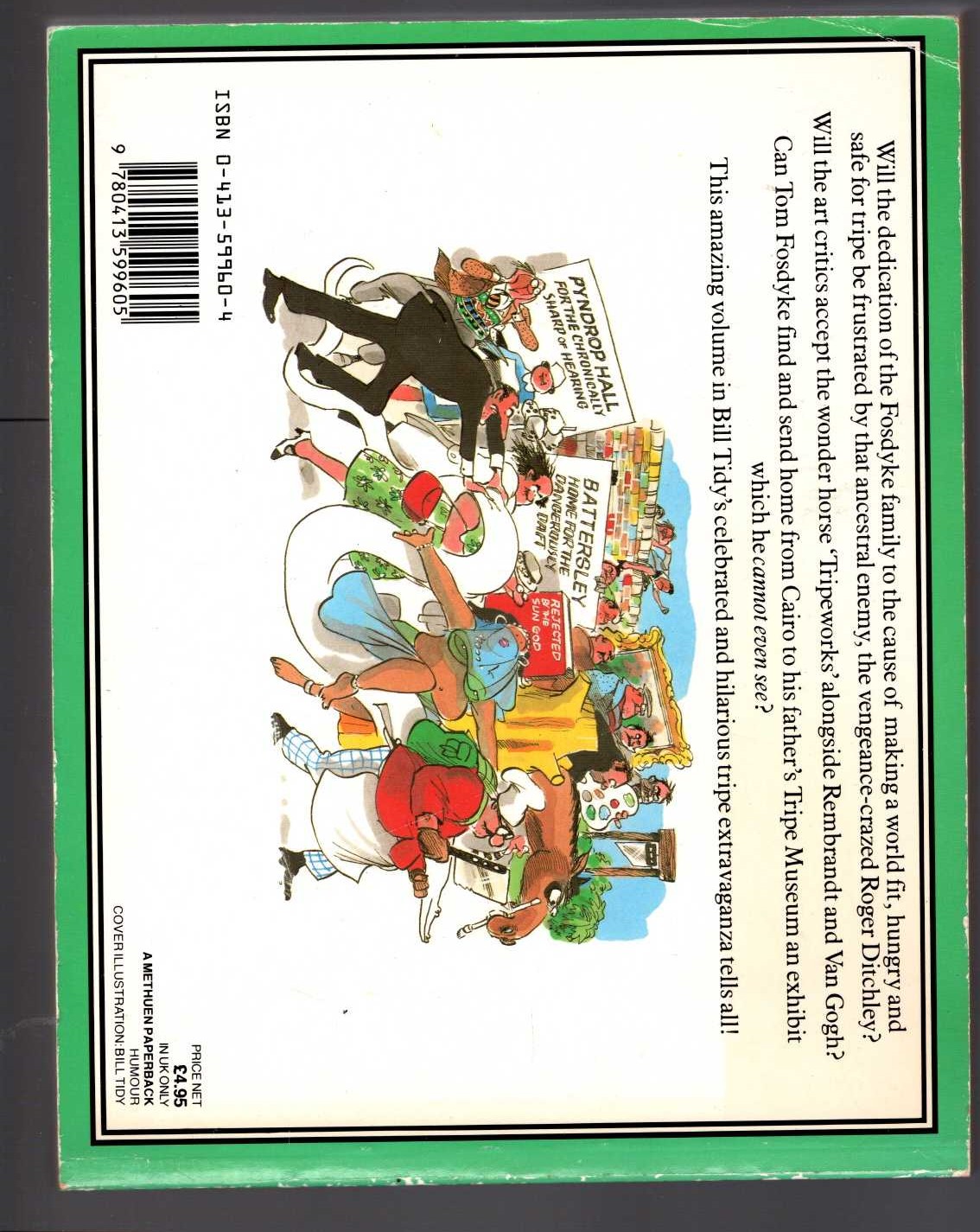 Bill Tidy  THE TRIPEMASTERS (Fosdyke Saga) magnified rear book cover image