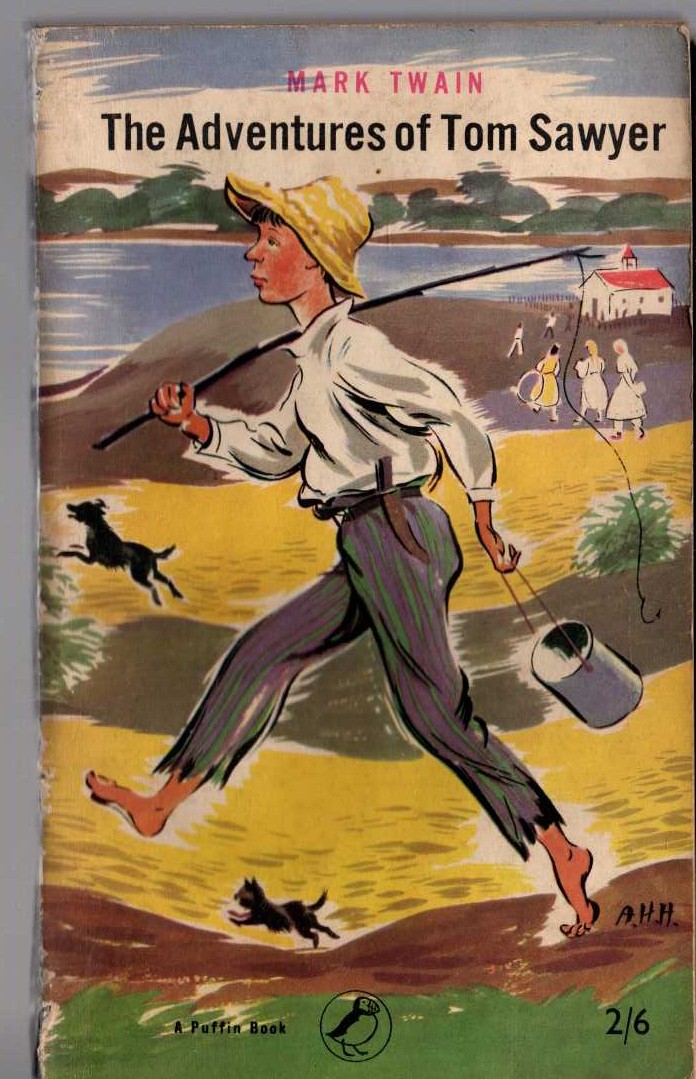 Mark Twain  THE ADVENTURES OF TOM SAWYER front book cover image