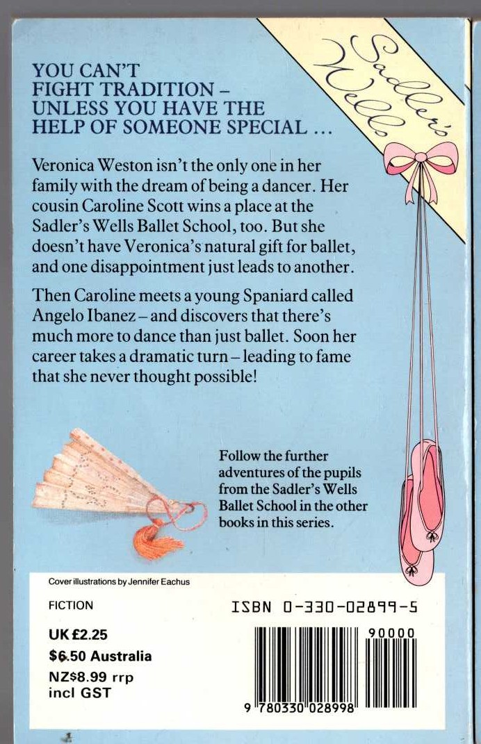Lorna Hill  NO CASTANETS AT THE WELLS magnified rear book cover image