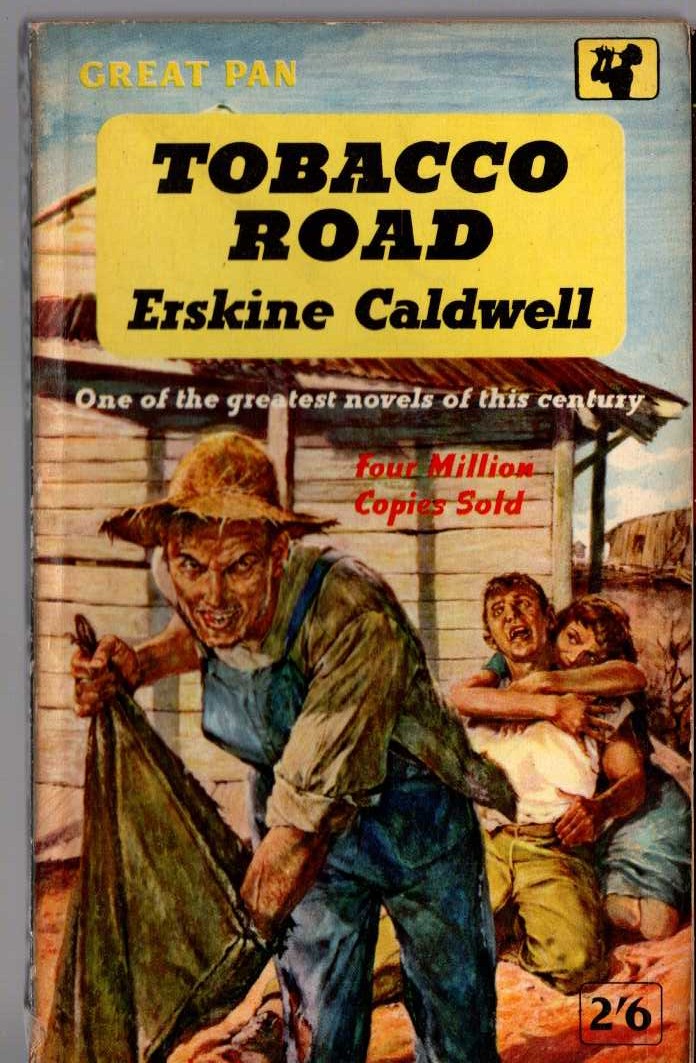 Erskine Caldwell  TOBACCO ROAD front book cover image
