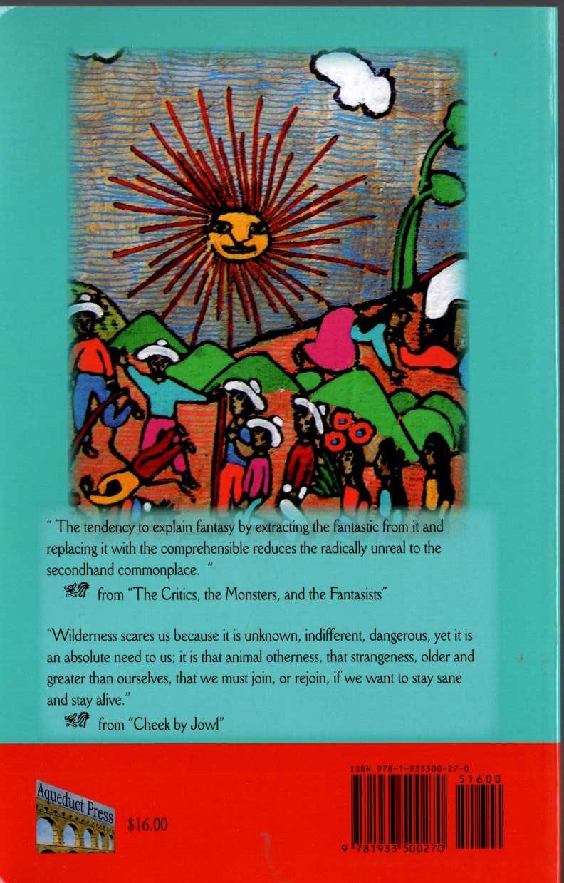 Ursula Le Guin  CHEEK BY JOWL magnified rear book cover image