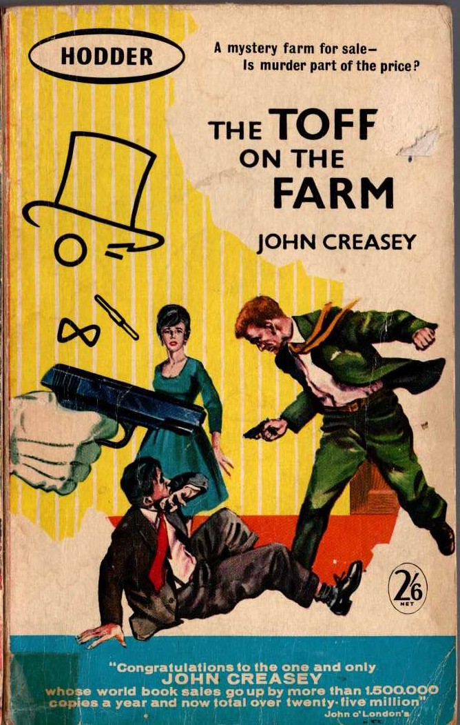 John Creasey  THE TOFF ON THE FARM front book cover image