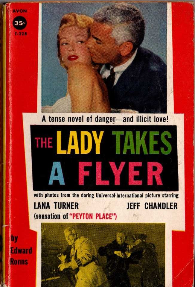 (Edward S.Aarons writing as Edward Ronns) LADY TAKES A FLYER (Film tie-in) front book cover image