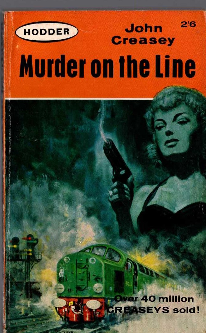 John Creasey  MURDER ON THE LINE front book cover image