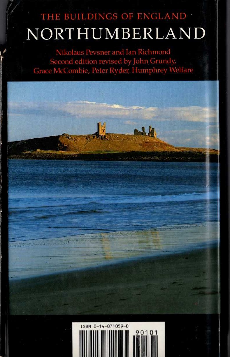 NORTHUMBERLAND (Buildings of England) magnified rear book cover image