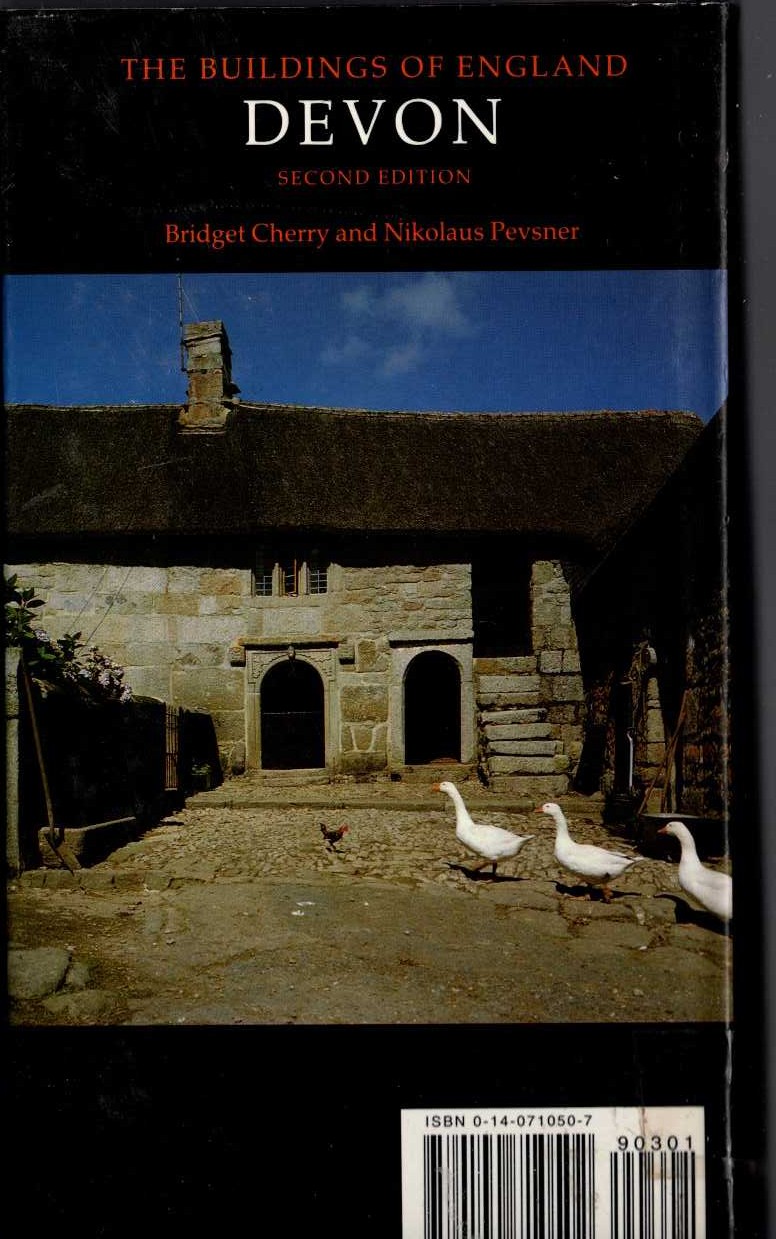 DEVON (Buildings of England) magnified rear book cover image