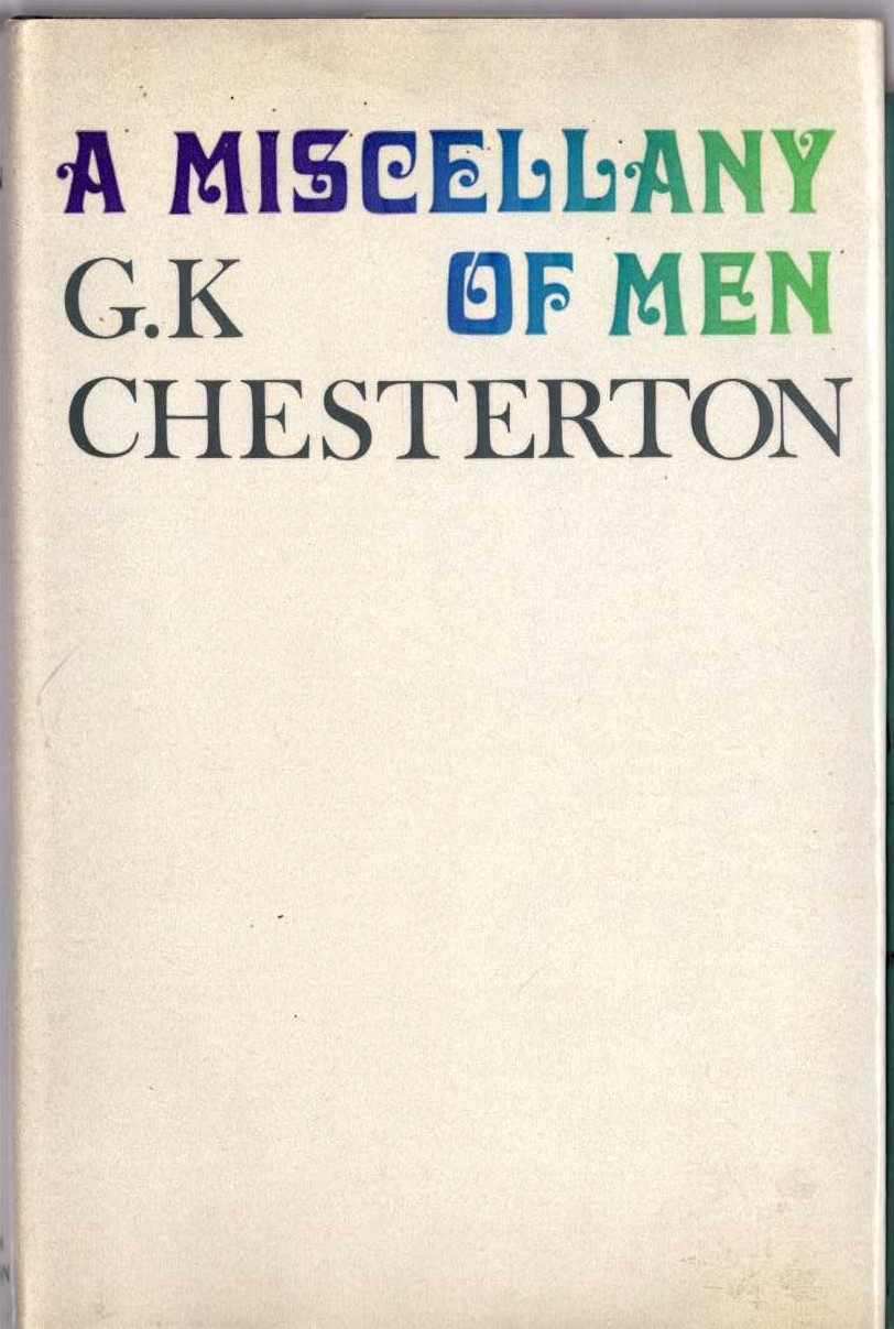 A MISCELLANY OF MEN front book cover image