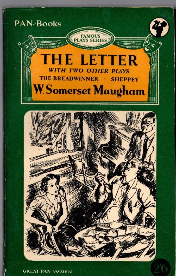 W.Somerset Maugham  THE LETTER with two other plays: THE BREADWINNER and SHEPPEY front book cover image
