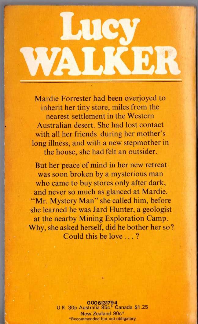 Lucy Walker  GIRL ALONE magnified rear book cover image