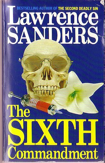 Lawrence Sanders  THE SIXTH COMMANDMENT front book cover image